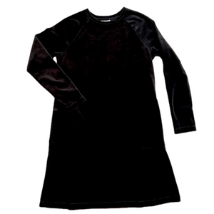 PureJill J.Jill black velour long sleeved dress, size XS EUC